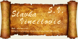 Slavka Vinčilović vizit kartica